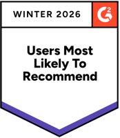 G2 Users Most Likely To Recommend, Winter 2026