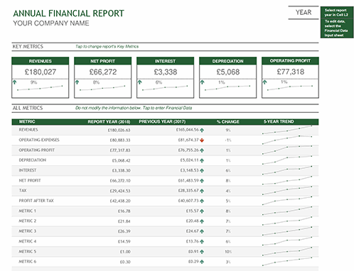 Financial Report Template