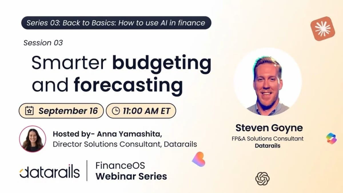 Smarter budgeting and forecasting