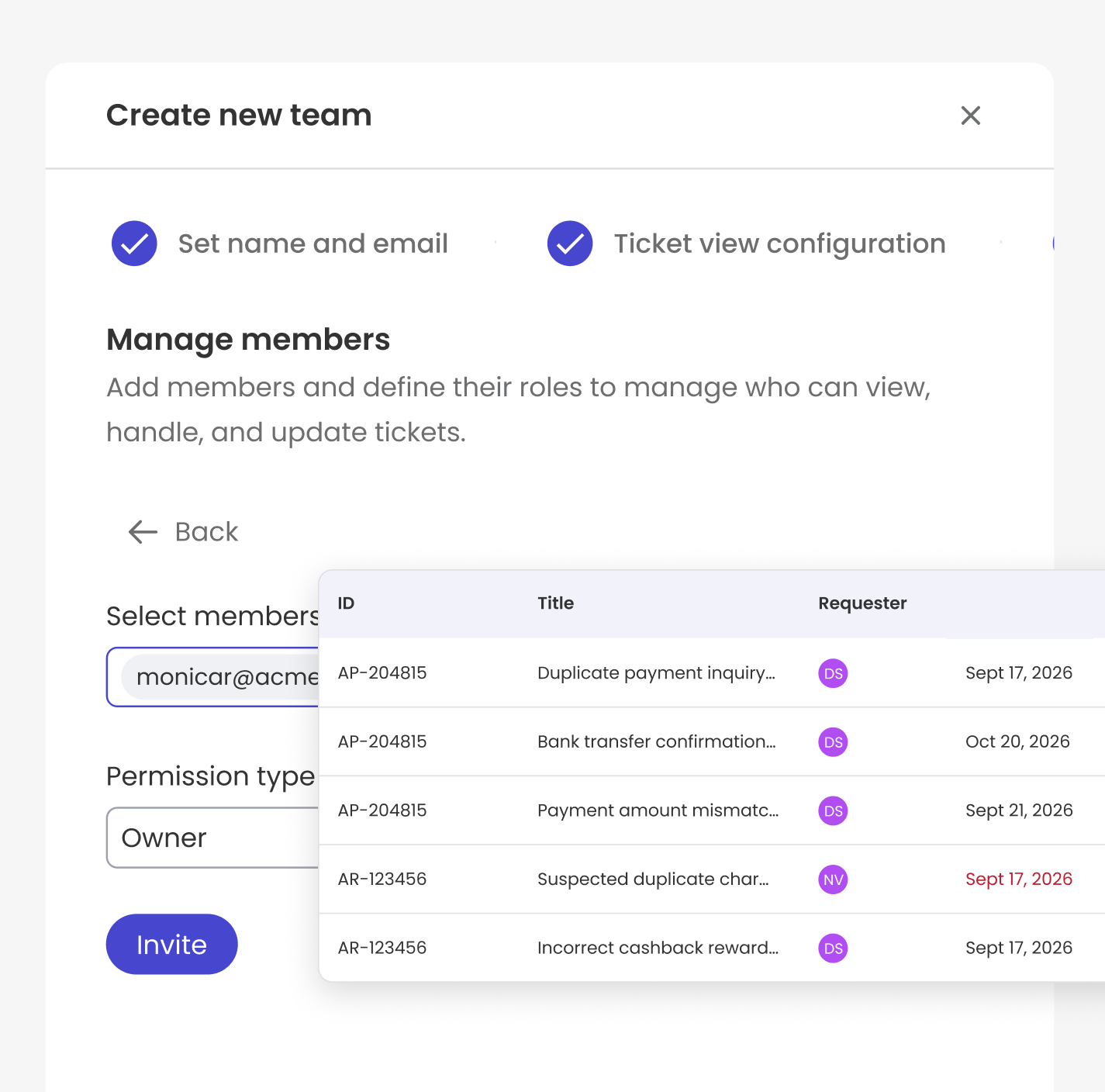 Permissions & audit trail