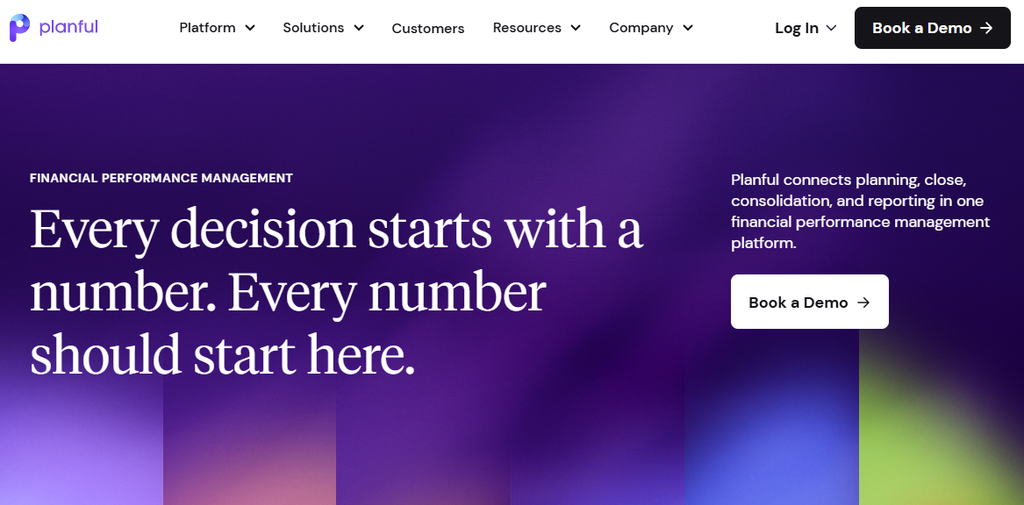 Planful financial performance management website